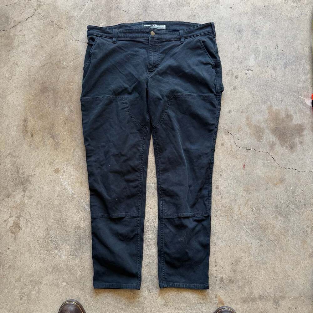 Carhartt Relaxed Fit Double Knee Workwear Pants, Black, Size 16